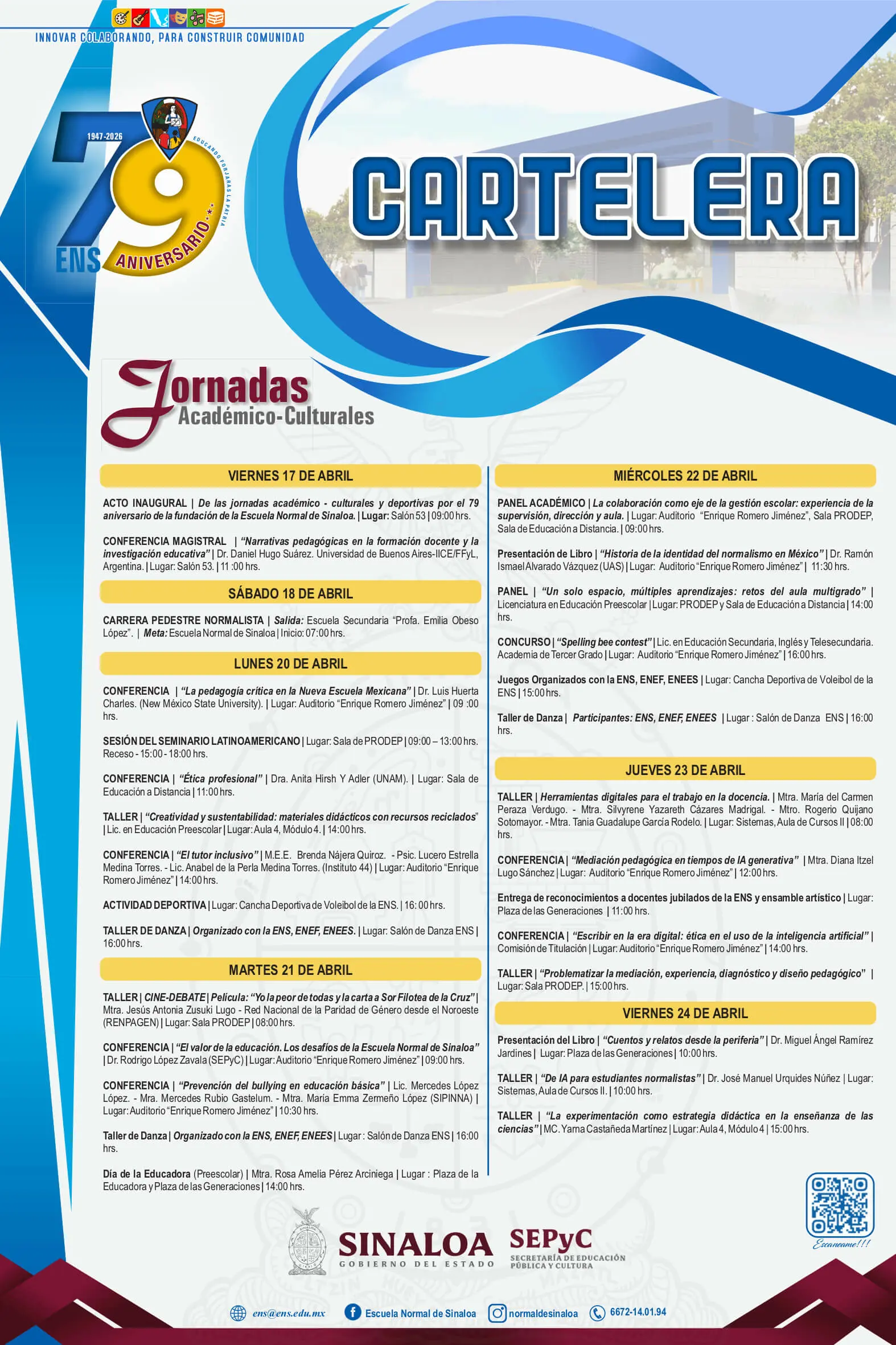 Cartelera 79 Aniversario