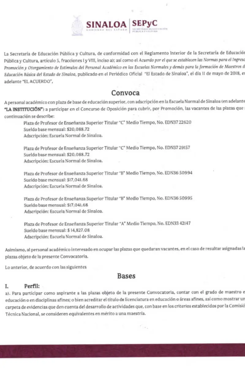 Convocatoria concurso oposición 2025